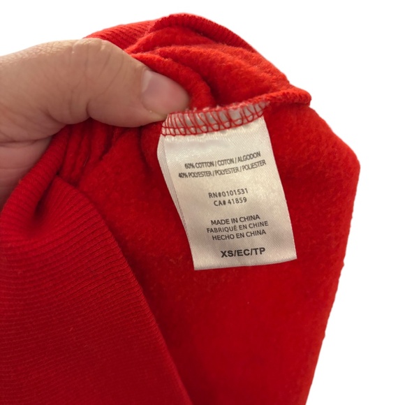 Coca-Cola Holiday Polar Bear Christmas Sweatshirt Red XS - Picture 6 of 8